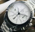 TW Factory Omega Speedmaster 7750 Chronograph Watch Replica White Dial